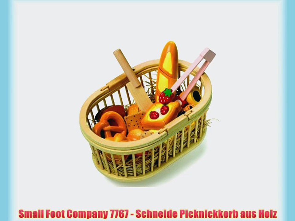 Small Foot Company 7767 - Schneide Picknickkorb aus Holz