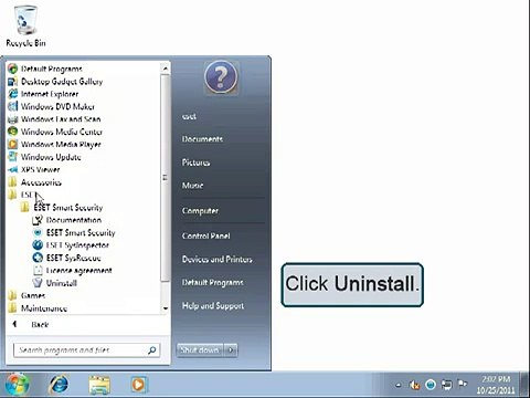 How do I uninstall ESET Smart Security or ESET NOD32 Antivirus? (5.x)