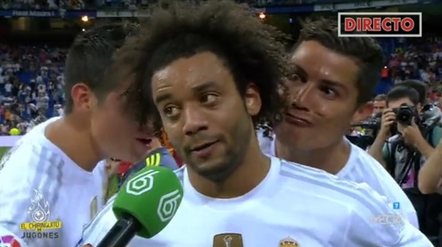 Cristiano Ronaldo et James Rodriguez pourrissent l'interview de Marcelo