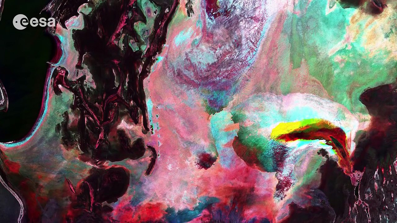Earth from Space: Psychedelic seabed