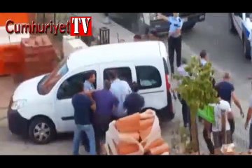 Cinayet zanlısına linç girişimi kamerada