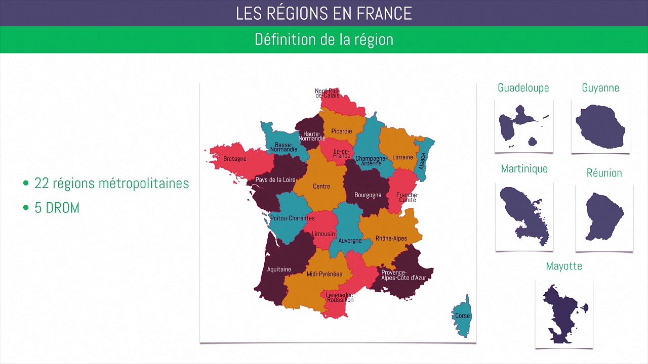 Brevet géographie - Les régions en France