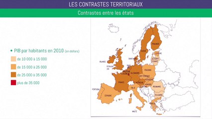 Brevet géographie - Les contrastes territoriaux de l’UE