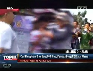Curi Handphone dan Uang Rp800 Ribu, Pemuda Bonyok Dihajar Massa