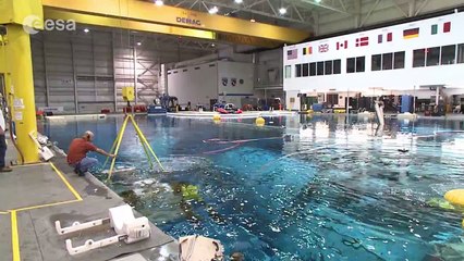 ESA astronaut Tim Peake spacewalk training