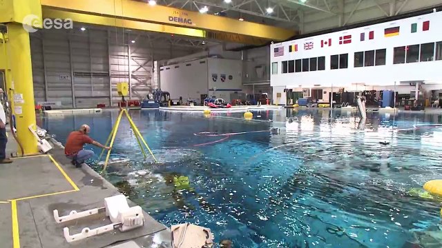 ESA astronaut Tim Peake spacewalk training