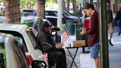 Rock-Paper-Scissors With Homeless People