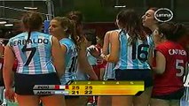 Sudamericano Juvenil de Voley 2010    Peru vs Argentina set III pt 1