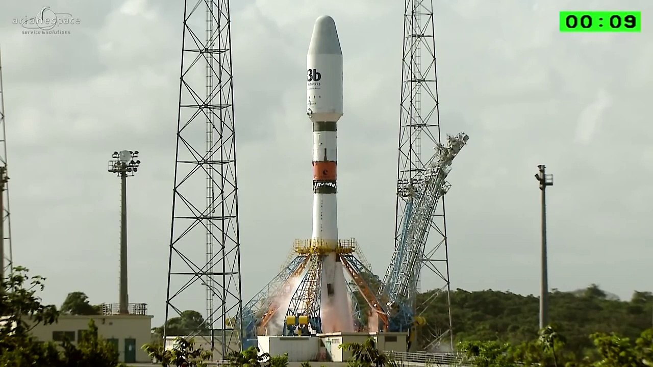 Soyuz flight VS10 liftoff replay