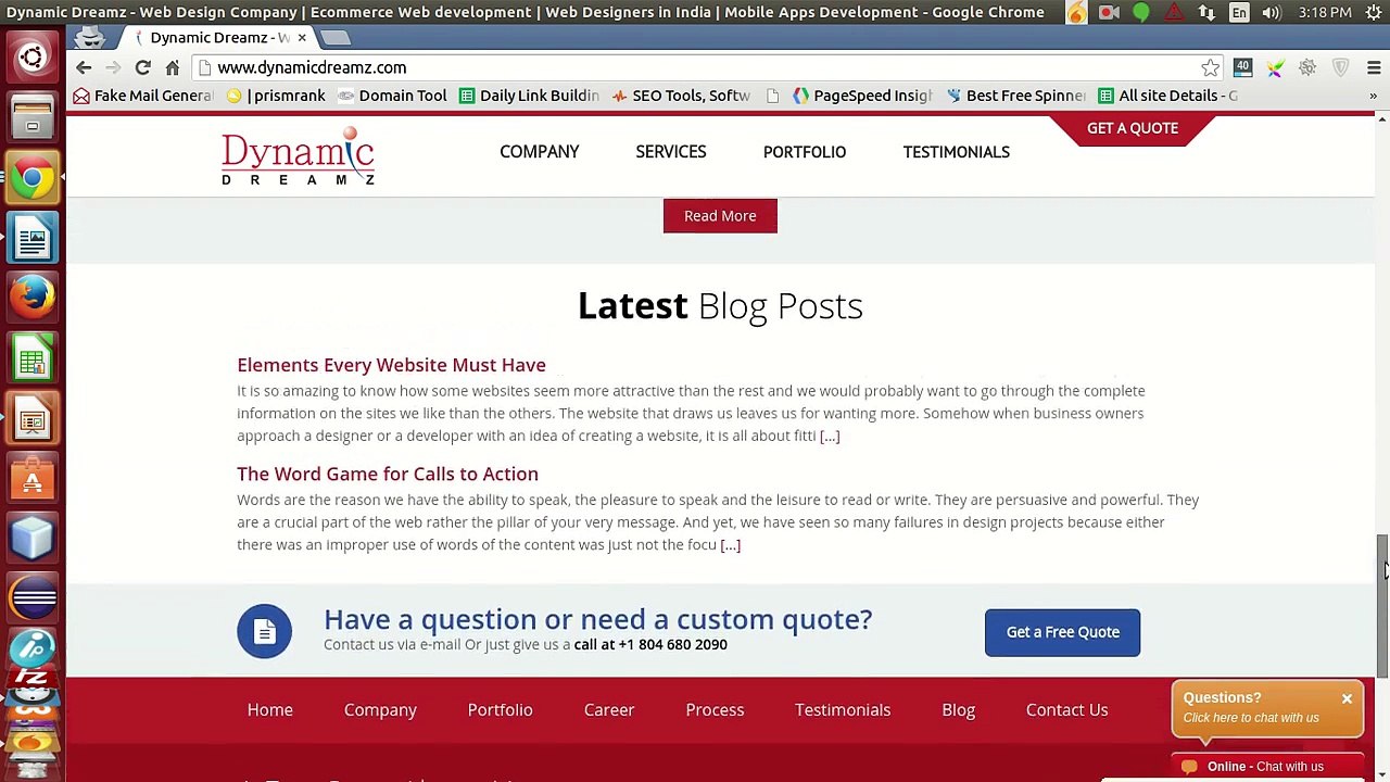 mobile friendly website design in india-Dynamic Dreamz Web Solution