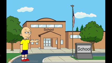 Caillou changes the school name to McDonald's but doesn't get grounded
