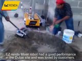 Mixer robot work in Dubai MINI mixer English version mixing cement,ready mix,gypsum and lime mortar.mpg