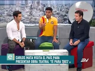 Carlos Mata invitato del programma/invitado del programa "En Contacto"