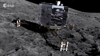 Journey to a comet and science on the surface