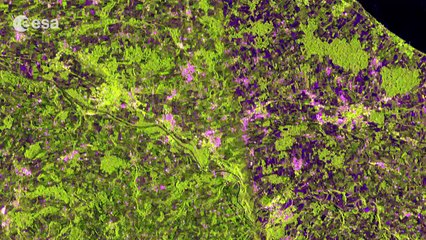 Earth from Space: Rhine waters