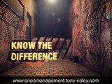 Crisis Management and Leadership Training:37.Warning indicators by Tony Ridley