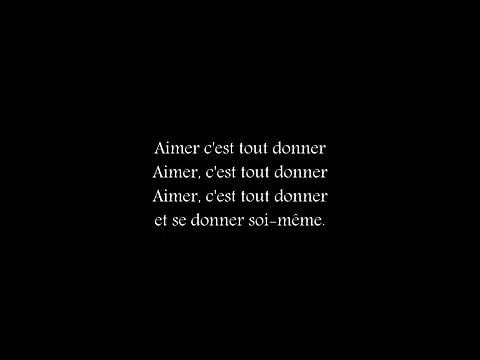 Aimer, c'est tout donner