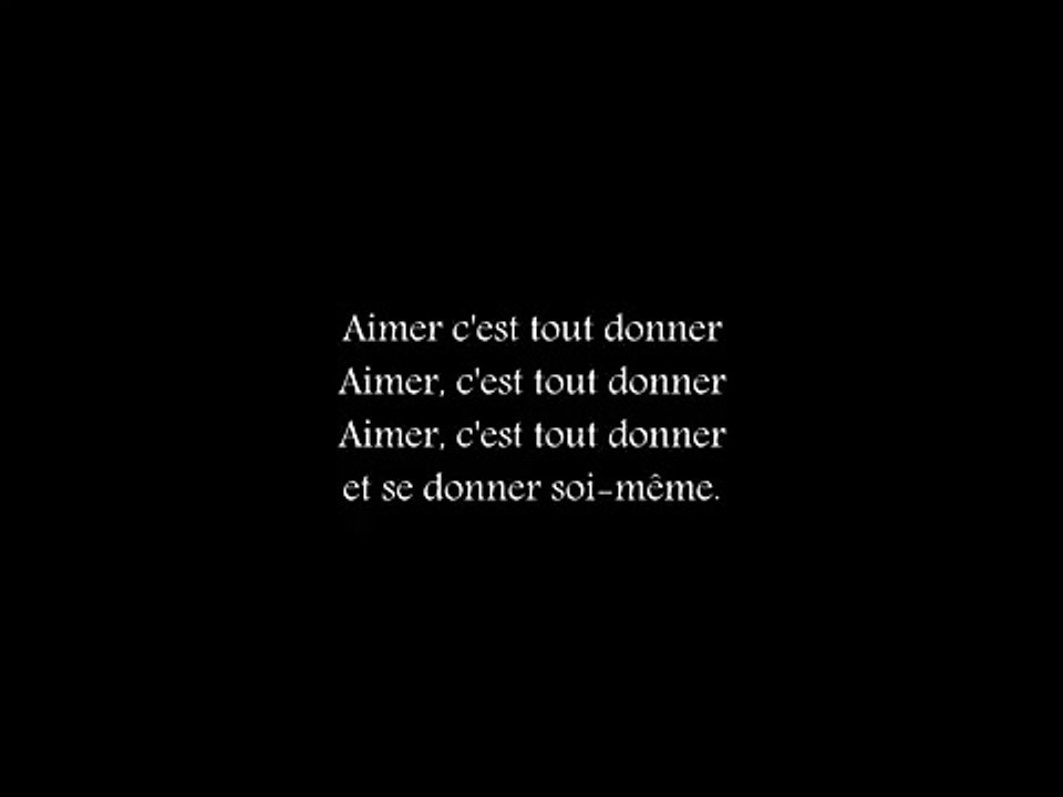 Aimer, c'est tout donner