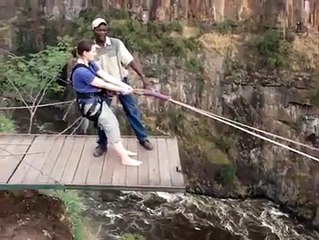 The most extreme version of bungee Jumping! --By Funny Videos Collection