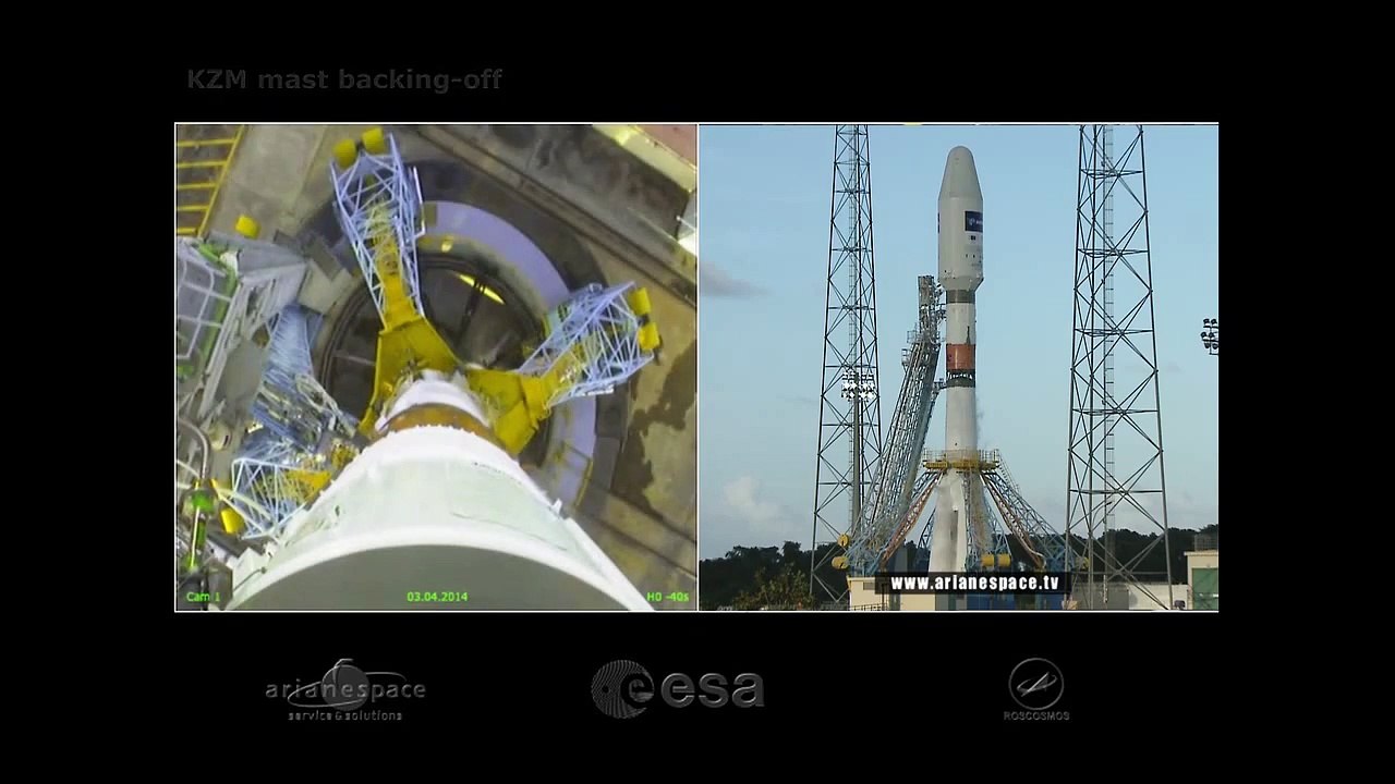 Sentinel-1A rides into space on a Soyuz