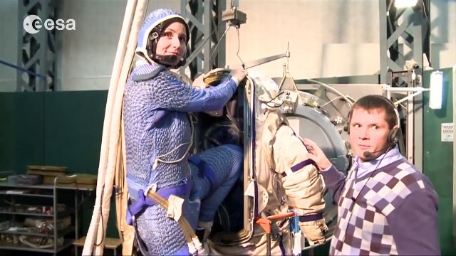 Orlan and airlock operations exercise