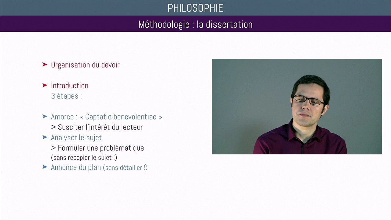 Bac philo - Méthodologie dissertation