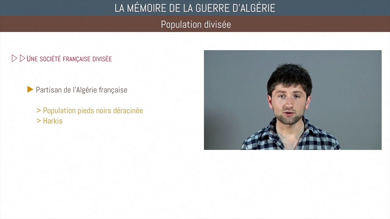 Bac histoire - La mémoire de la guerre d'Algérie