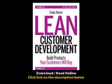 Lean Customer Development Building Products Your Customers Will Buy EBOOK (PDF) REVIEW