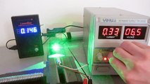 Homemade Powerful 520nm Green Laser Torch   Diode Torture Test!!!