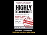 Highly Recommended Harnessing The Power Of Word Of Mouth And Social Media To Build Your Brand And Your Business EBOOK (PDF) REVIEW