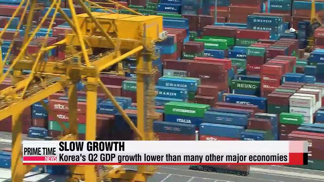 Korea's economy in second quarter grew slower than countries in financial crisis