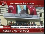 Asker Diyarbakırda 2 km yürüdü, Atatürk'ün Diyarbakıra Gelişinin 72.yılı