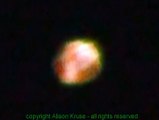 CLOSE Swirling ORANGE UFO --ZOOMED/Slow Motion shows Energy Processes