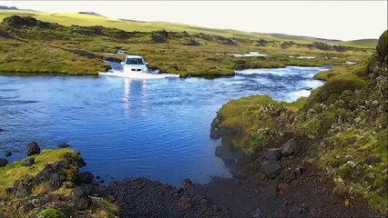 Crossing river - Iceland - Suzuki Grand Vitara