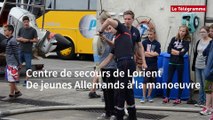 Centre de secours de Lorient. De jeunes Allemands à la manoeuvre