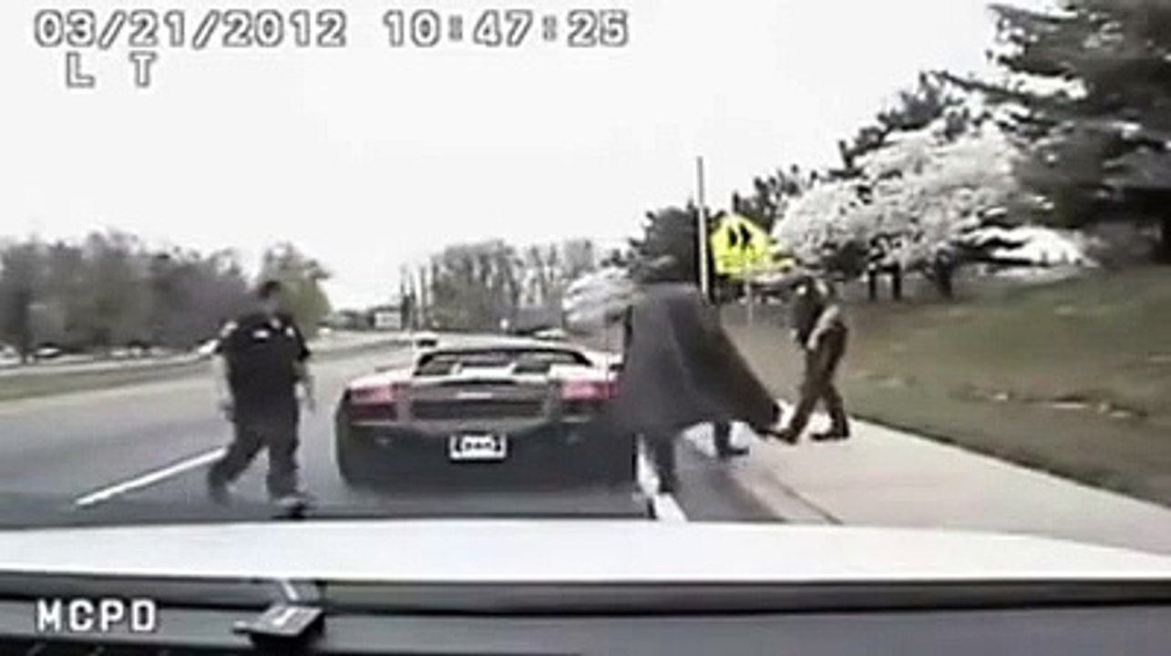 Batman en Lamborghini