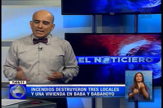 Incendios destruyeron tres locales y una vivienda en Baba y Babahoyo