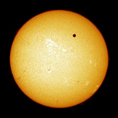 Venus Transit seen from Longyearbyen, Spitsbergen