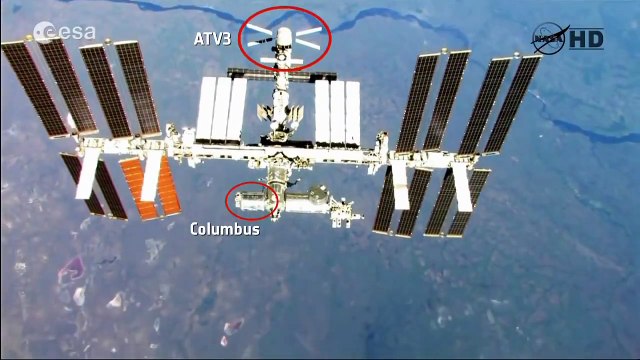 ESA Astronaut Andre Kuipers sends a message to the ATV-3 team