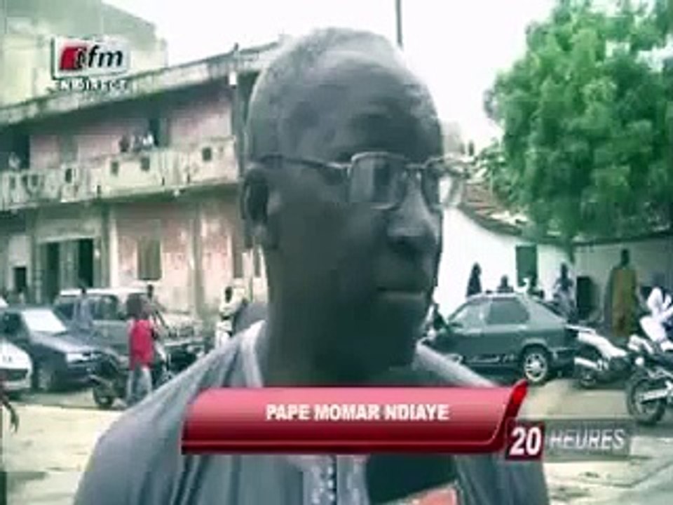 Doudou N'diaye Rose à l'interrement de Vieux Sing Faye hier