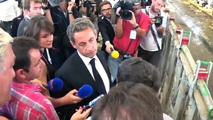 Nicolas Sarkozy aux agriculteurs à Saint-Privé en Puisaye : il faut un nouveau modèle économique