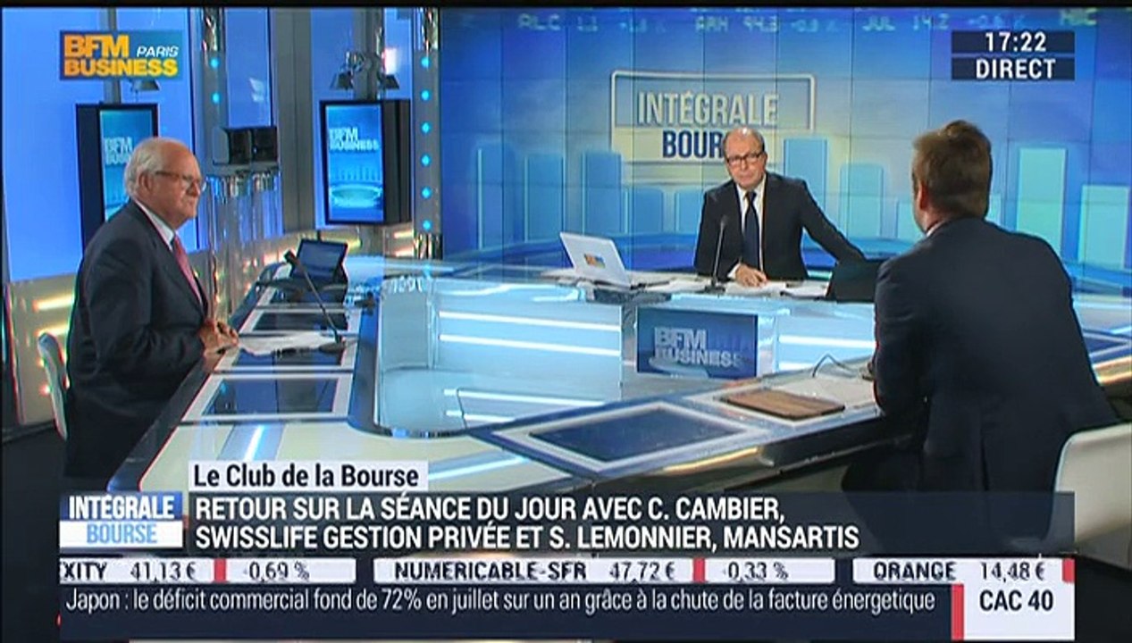Le Club de la Bourse: Christian Cambier, Sébastien Lemonnier et Jérôme Vinerier - 19/08