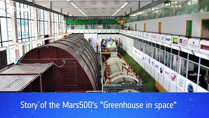 Romain giving an update about the Greenhouse in Space project at the Mars500