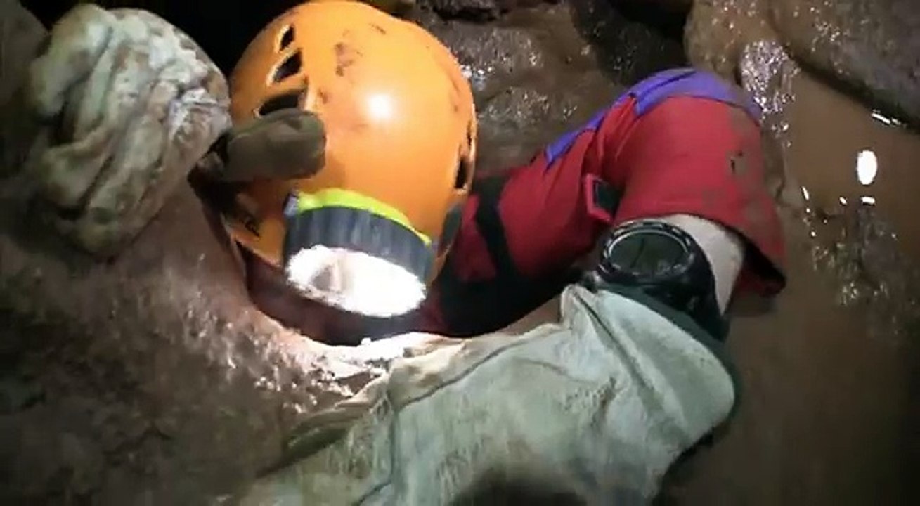 Astronauts go caving on their way to space