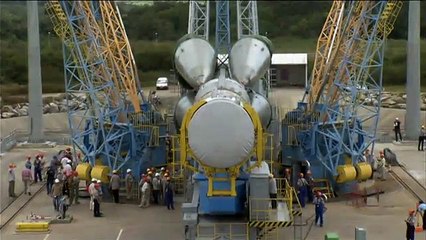 First Soyuz transfer to launch pad at Europe's Spaceport