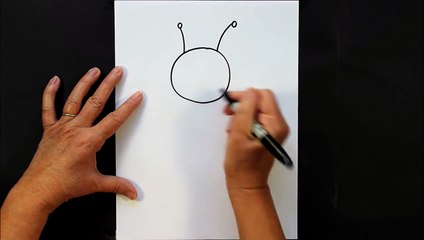 How to Draw a Bee Dancing Drawing Tutorial for Kids