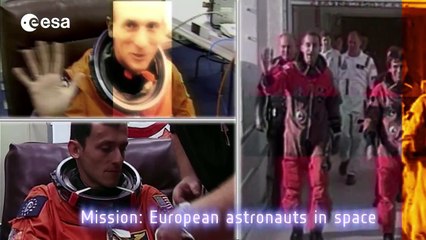 Tribute to the Space Shuttle from the European astronauts