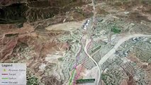 Proposed Palmdale to Burbank high-speed rail route animation