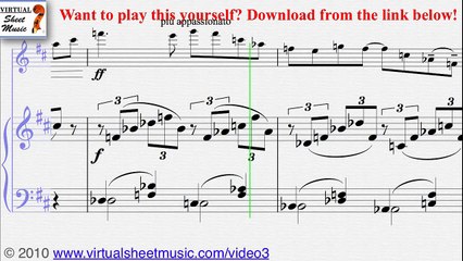 Massenet's Meditation from Thais piano and violin sheet music - Video Score