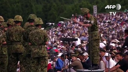 Así fue el simulacro militar realizado en Japón